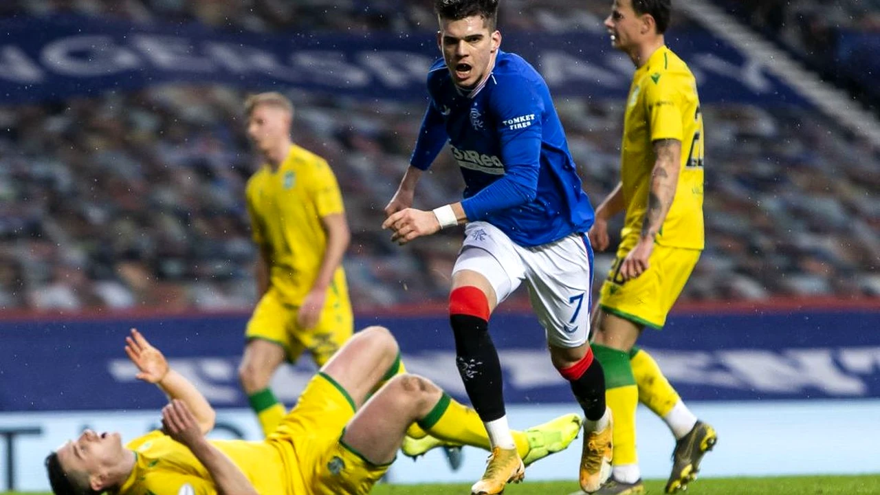 Ianis le mai face un cadou fanilor lui Rangers! Hagi a marcat o minunăție de gol