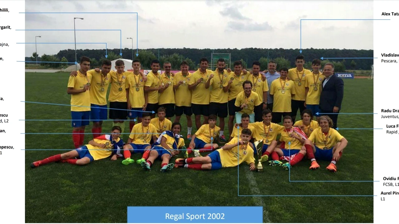Fotografia unei generații de excepție: 2 jucători în Italia, 1 la Juve, 5 în Liga 1, dintre care 3 la FCSB!