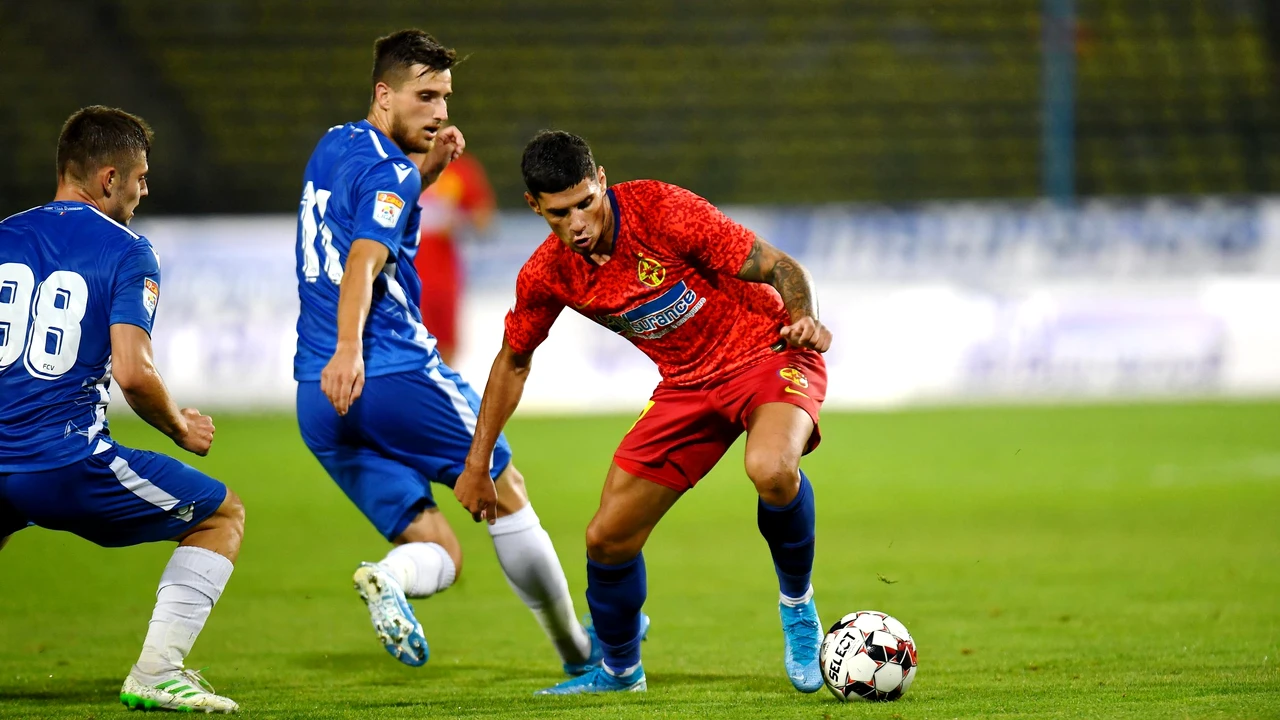 FCSB o învinge pe FC Voluntari, scor 2-1, și rămâne lider în Liga 1 și după această etapă