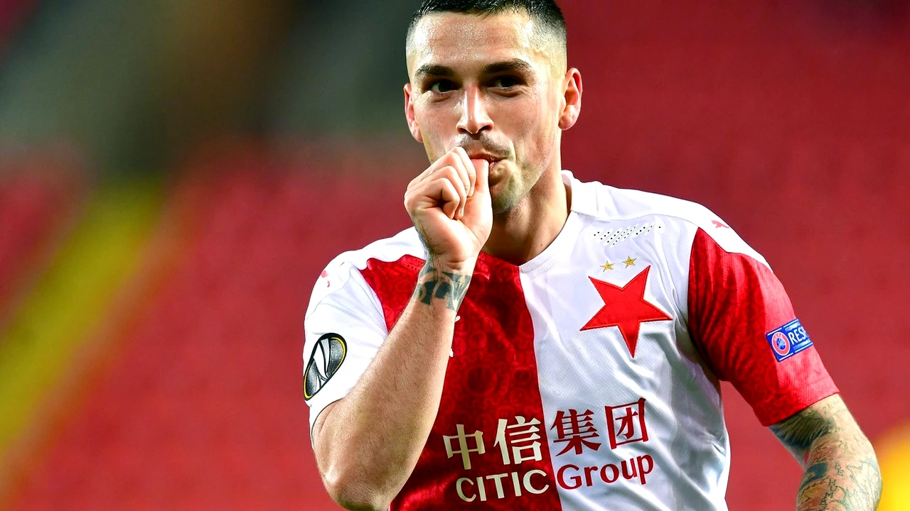 Cine-l mai oprește pe Nicolae Stanciu? Un nou gol al românului în victoria Slaviei Praga cu Opava