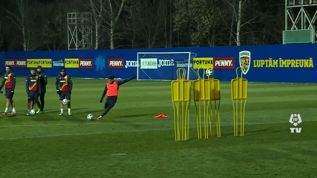 VIDEO | Goluri uluitoare reușite Ianis Hagi și Florin Tănase la antrenamentul României de miercuri seara