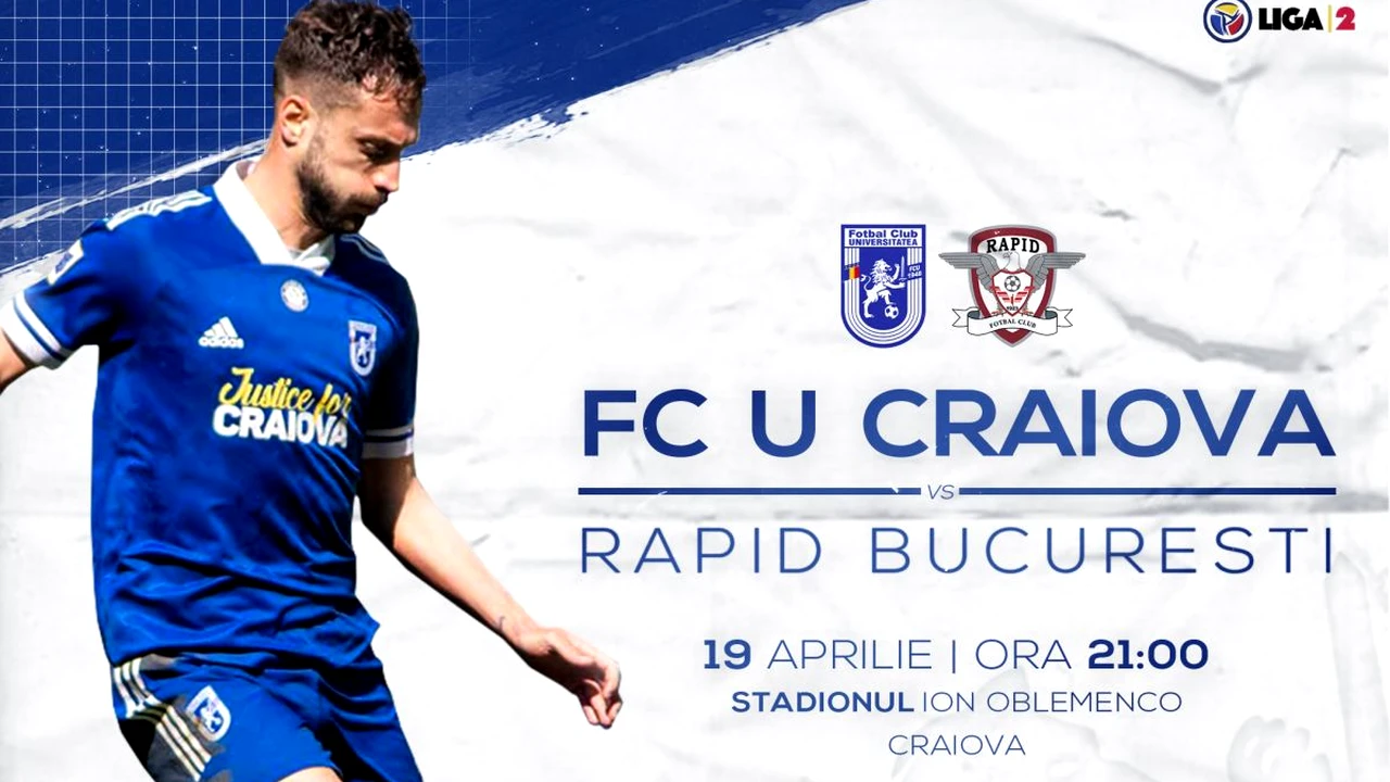 LIVE TEXT | U Craiova 1948 – Rapid 1-0. Victorie mare a oltenilor