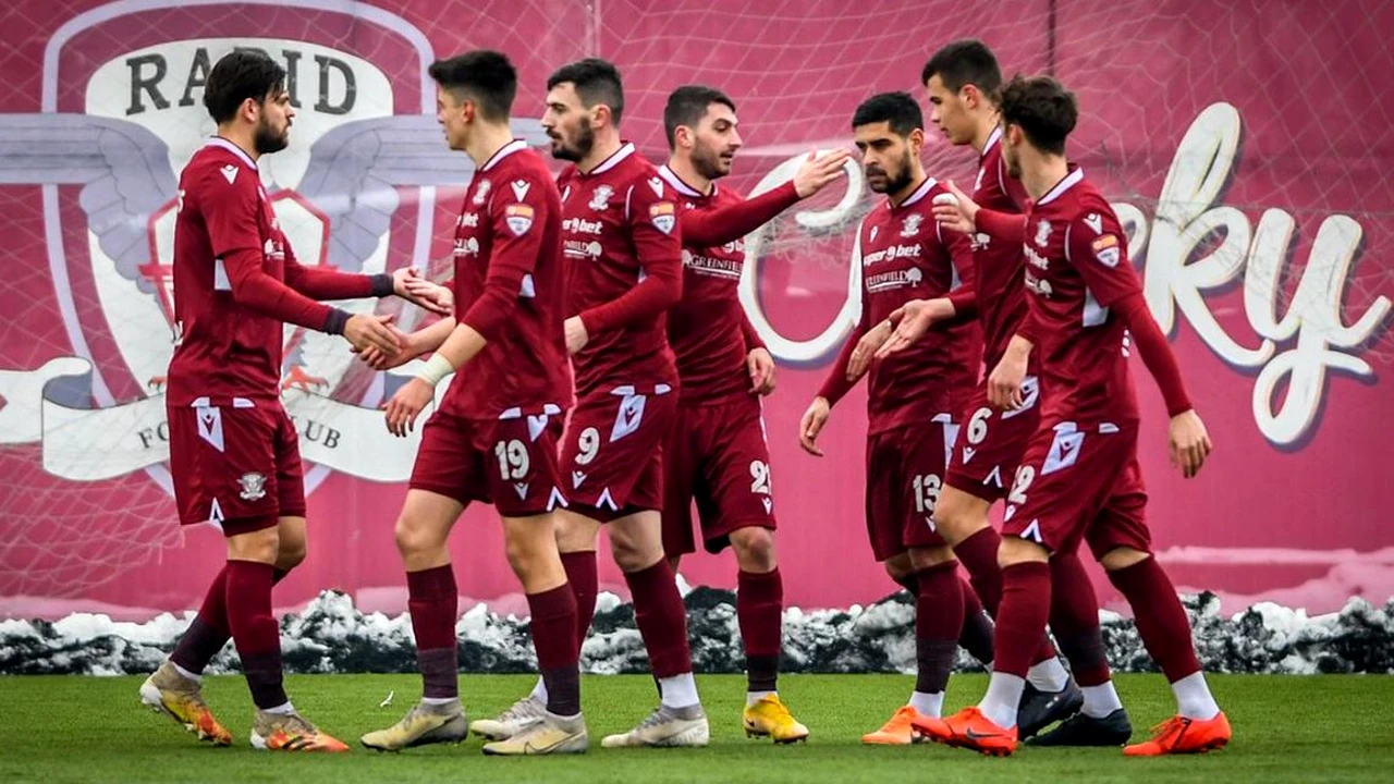 Ultimă oră: Rapid s-a întors oficial în Liga I, după remiza din duelul ASU Poli Timișoara – CS Mioveni 2-2