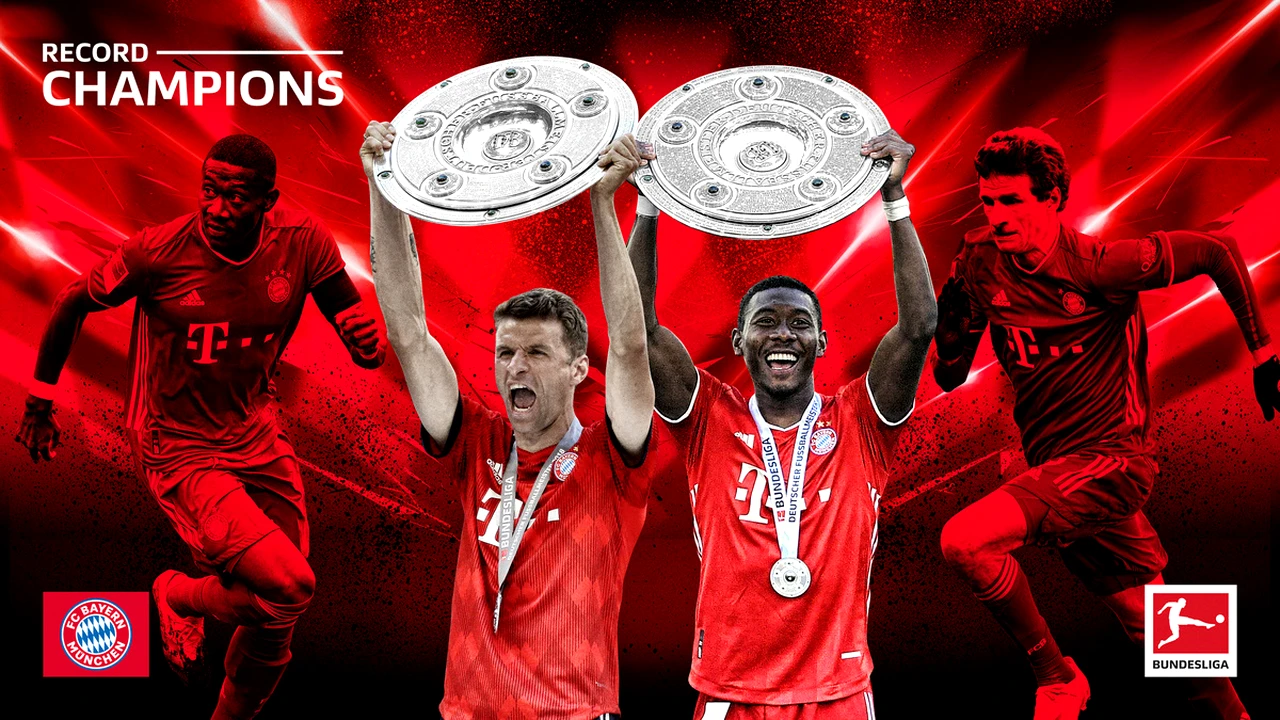 Nouă la rând! Bayern este campioana Germaniei, ajutată de rivalii de la Dortmund! Cifre record ale bavarezilor