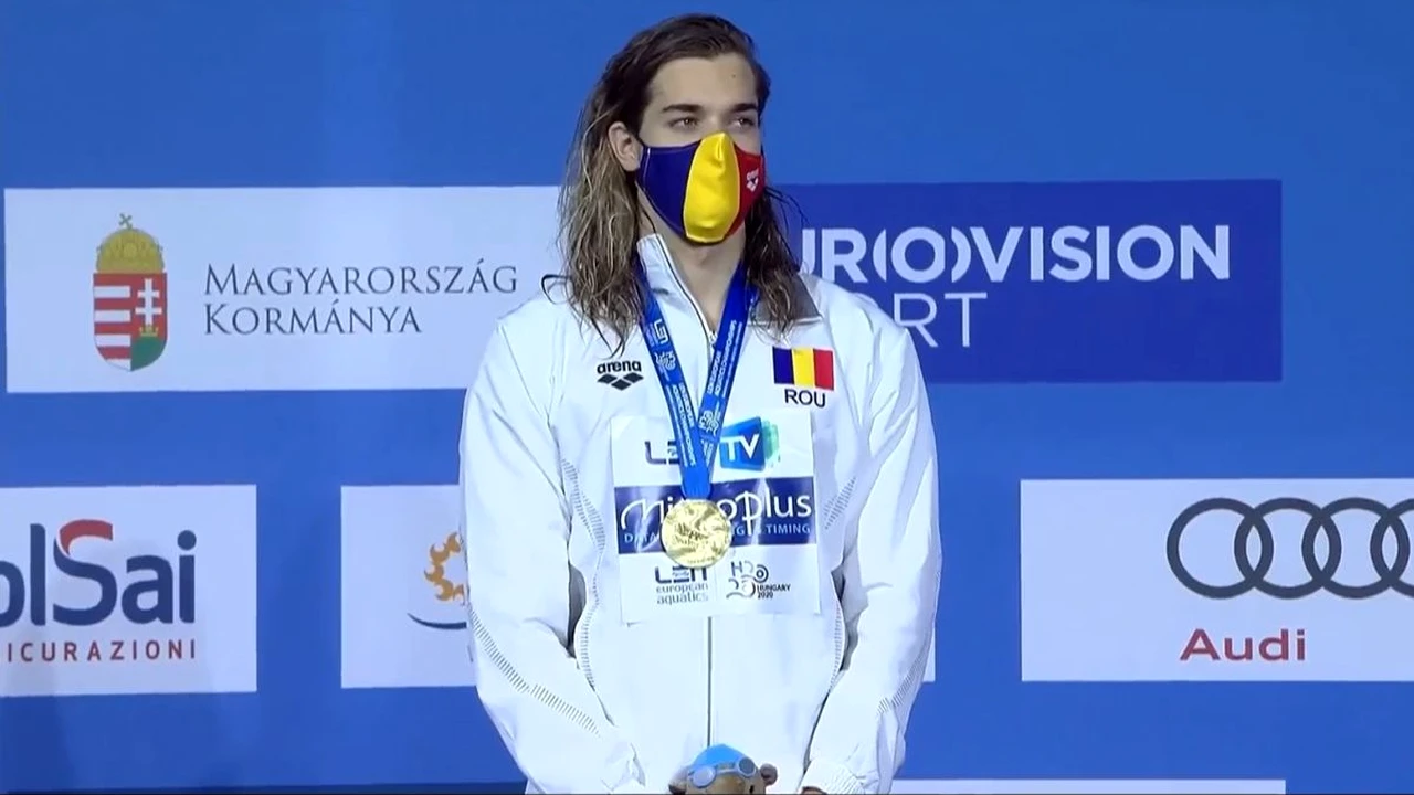 Înotătorul de aur Robert Glință, entuziasmat după ce a cucerit titlul european: „Am spart gheața! Să curgă cu alte titluri!”