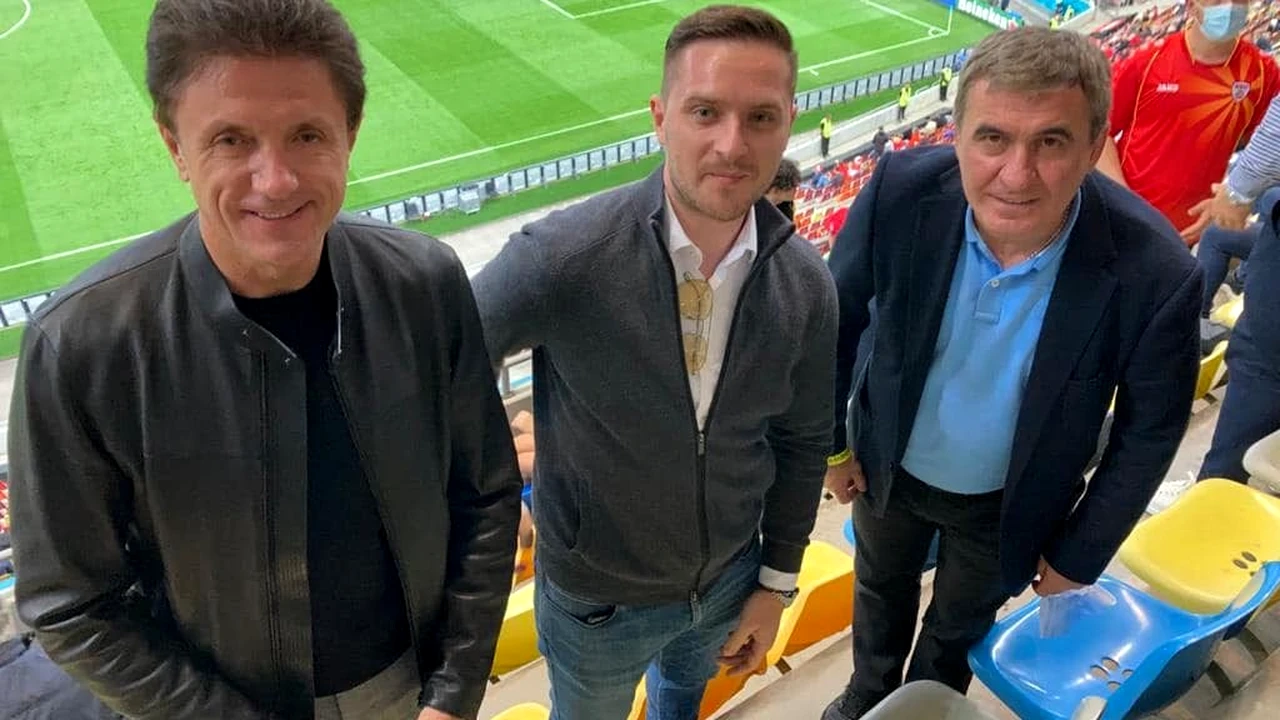 Reacția genială a lui Gică Hagi după ce a fost trimis în tribuna a II a la meciul dintre Austria și Macedonia de Nord