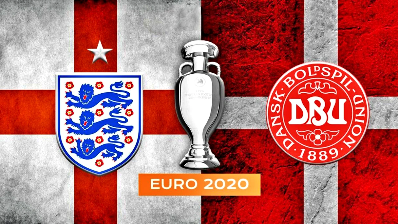 Anglia 2-1 Danemarca în semifinale la EURO 2020 | Anglia se califică pentru prima dată în istorie în finala unui Campionat European!