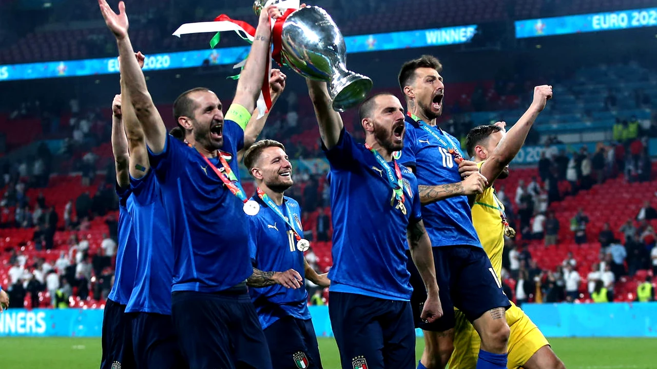 Leonardo Bonucci și Giorgio Chiellini, o nouă ironie la adresa englezilor după finala Euro 2020: „Noi încă mâncăm macaroane. Voi?”