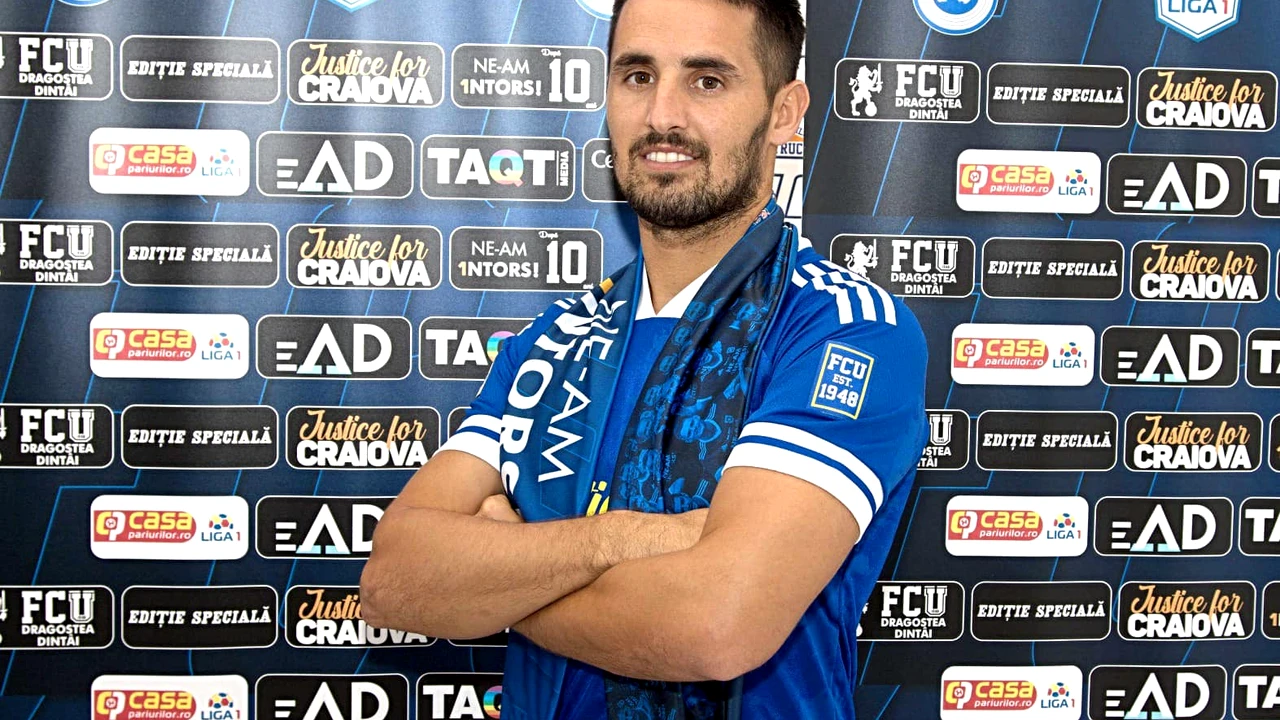 Transfer de senzație pentru FCU Craiova! A adus un atacant cu meciuri pentru Benfica Lisabona și Braga