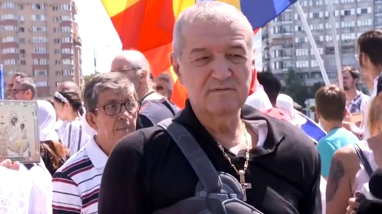 Scene controversate cu Gigi Becali în centrul capitalei. Dispută verbală pe o temă sensibilă