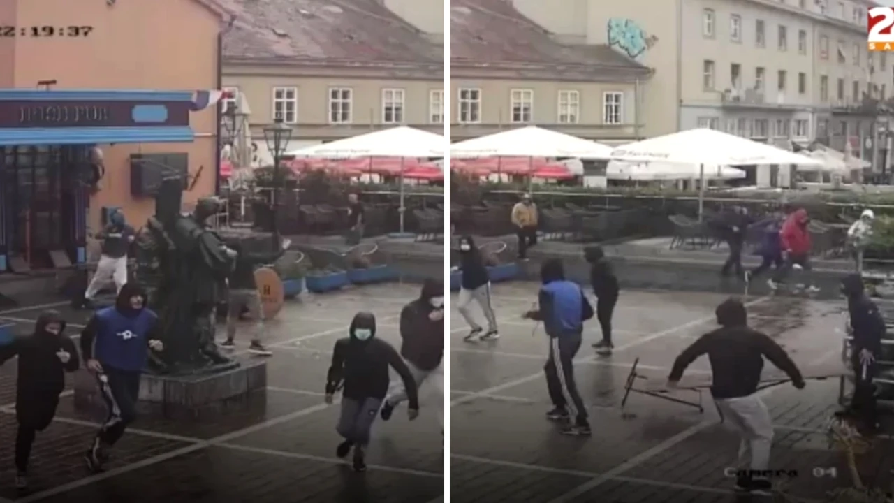 Bătaie ca în filme după meci. Incidente la Zagreb, între fanii lui Dinamo și cei ai lui West Ham