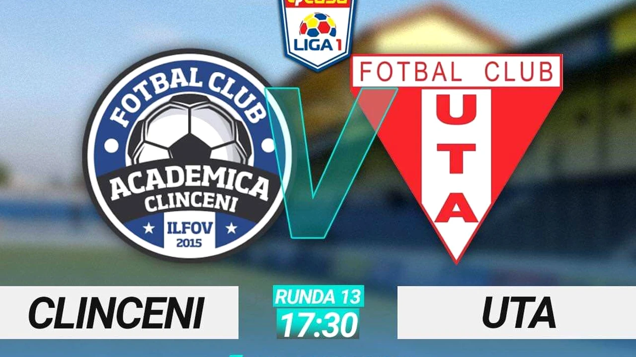 Academica Clinceni – UTA 0-3! Ionuț Chirilă, „îngropat” de gafele portarului. Arădenii urcă pe loc de play-off, după dubla lui Ioan Hora