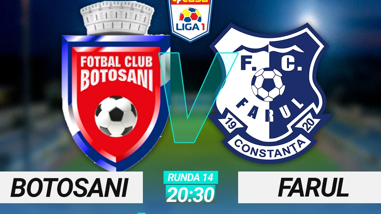 FC Botoșani – Farul Constanța: 0 – 2. Farul câștigă la pas meciul de la Botoșani și îl face fericit pe Gică Hagi