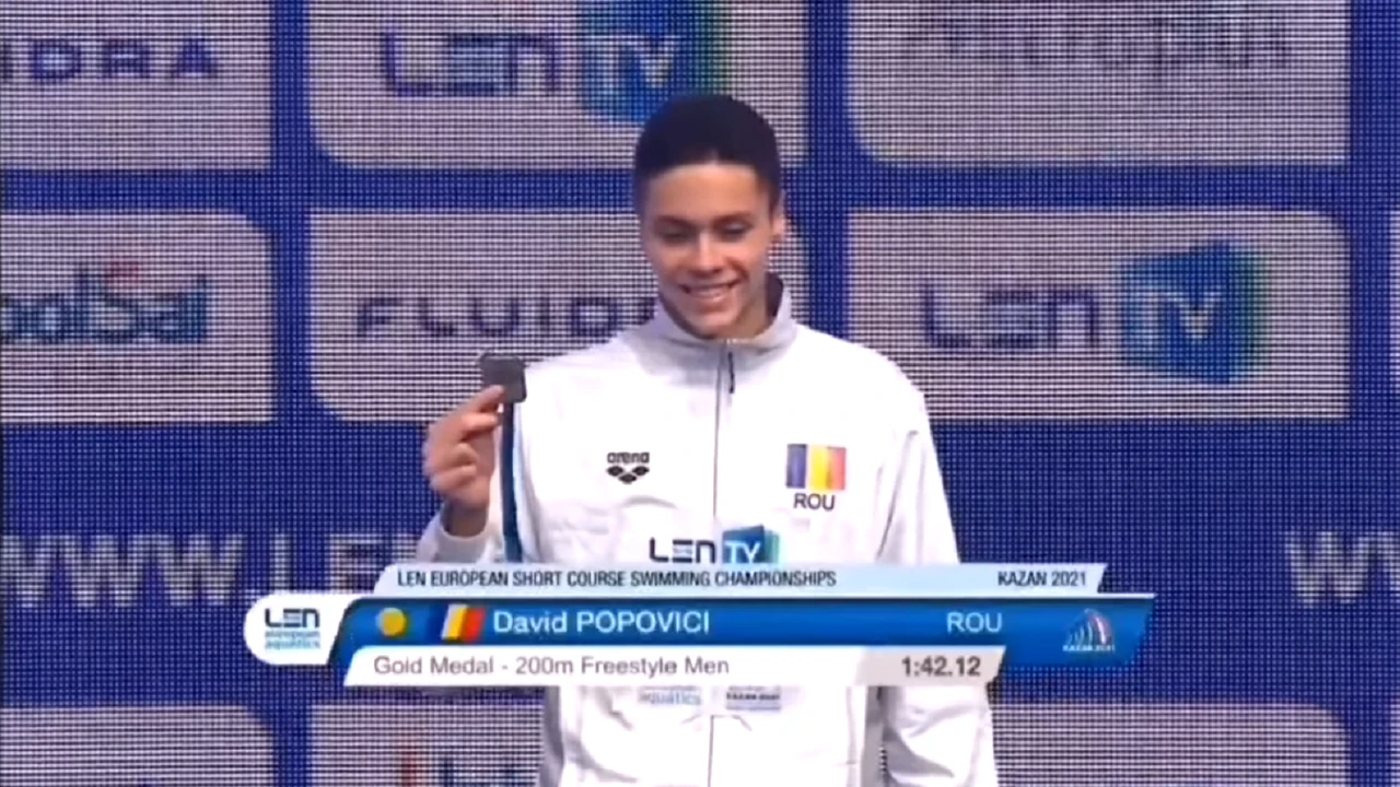 Declarație de dragoste pentru România a lui David Popovici după rezultatul fabulos de la Europene