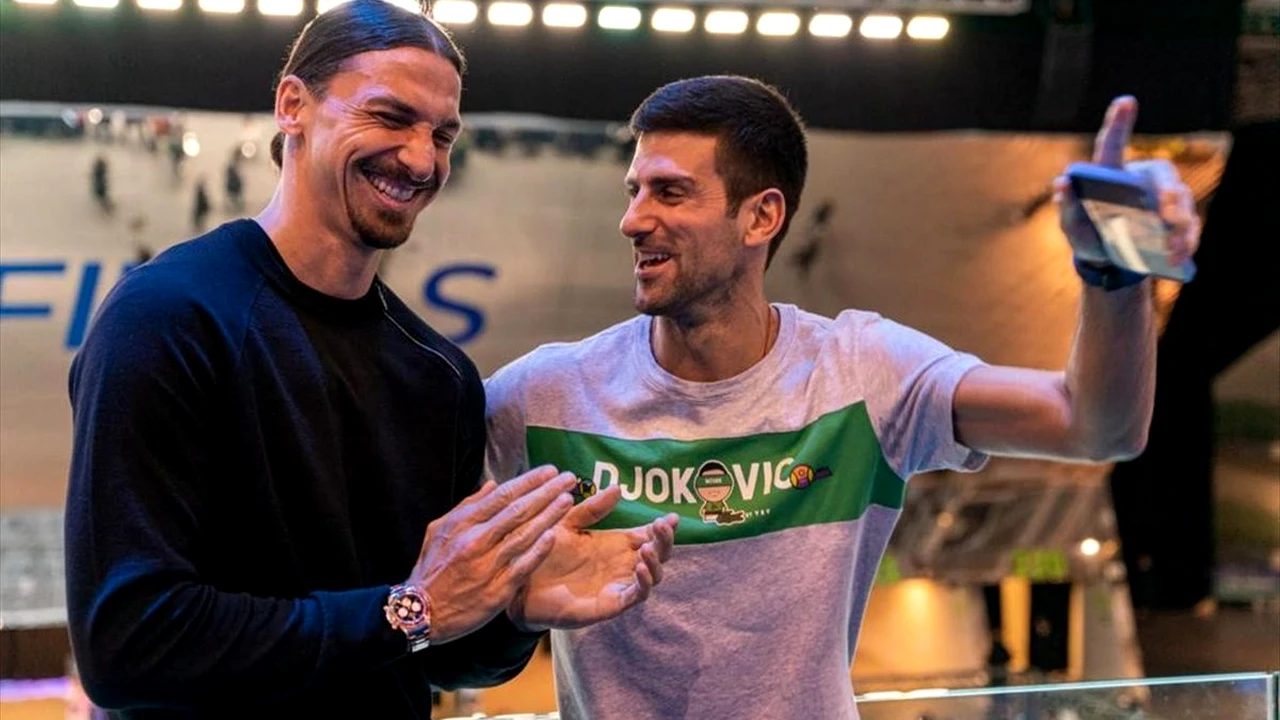 Întâlnire de gradul zero între Novak Djokovic și Zlatan Ibrahimovic! A început nebunia când s-au văzut