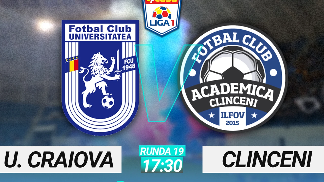 FCU Craiova 1948 – Academica Clinceni : 1 – 2. Academica Clinceni obține a doua victorie consecutivă în Liga 1. Ilfovenii au renăscut după despărțirea de Ionuț Chirilă