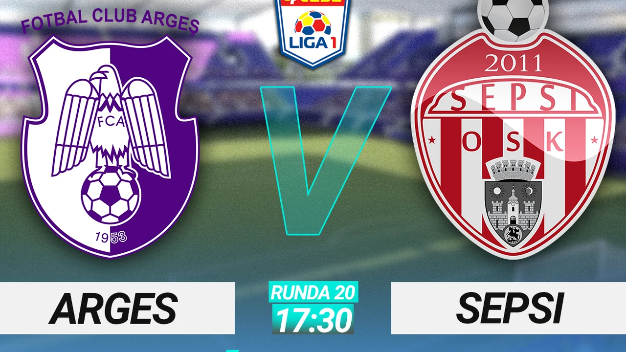 FC Argeș – Sepsi 1-1. Rezultat nedorit la Pitești. Egalul nu ajută nicio echipă în lupta la play-off