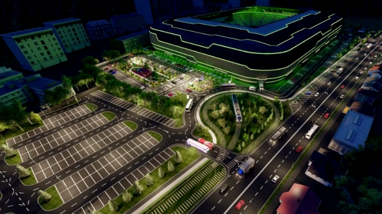 FOTO. Stadion de lux în România! Au apărut primele imagini cu macheta viitoarei arene din vestul țării