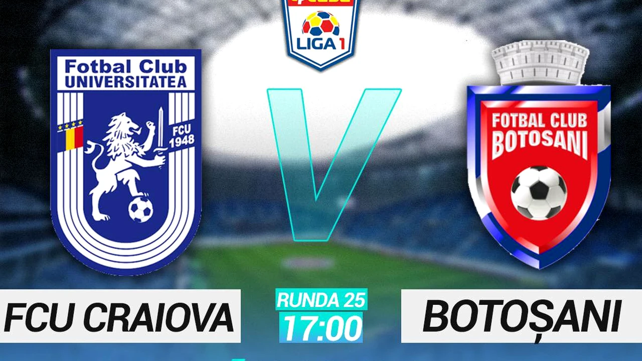 FC U Craiova – FC Botoșani 3-2. Oltenii lui Mititelu s-au făcut mari. Victorie uriașă după un meci nebun. Marius Croitoru, primul eșec după 9 meciuri