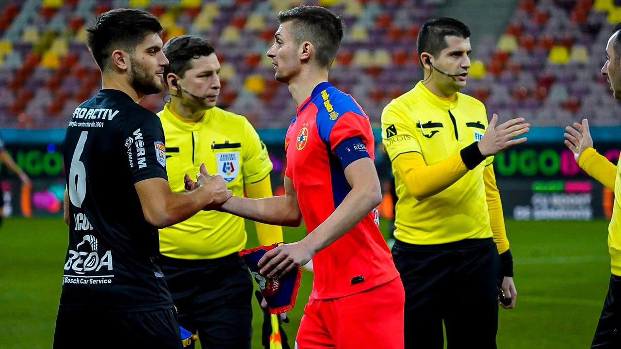 Probleme uriașe de arbitraj la meciul FCSB – Chindia. Brigada lui Andrei Chivulete a anulat total aiurea două goluri în ultimele minute