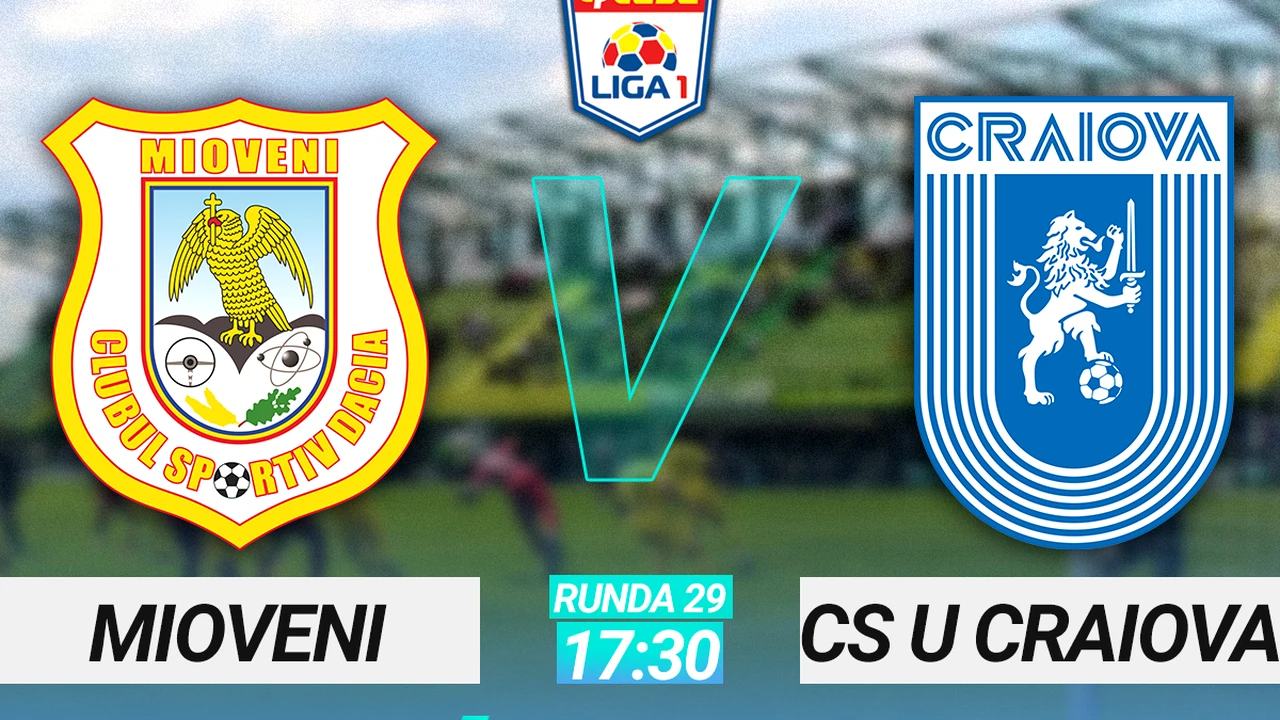 CS Mioveni – Universitatea Craiova 0-3. Meci extrem de solid făcut de olteni, care ajung la a cincea victorie consecutivă în Liga 1 și își asigură matematic prezența în play-off