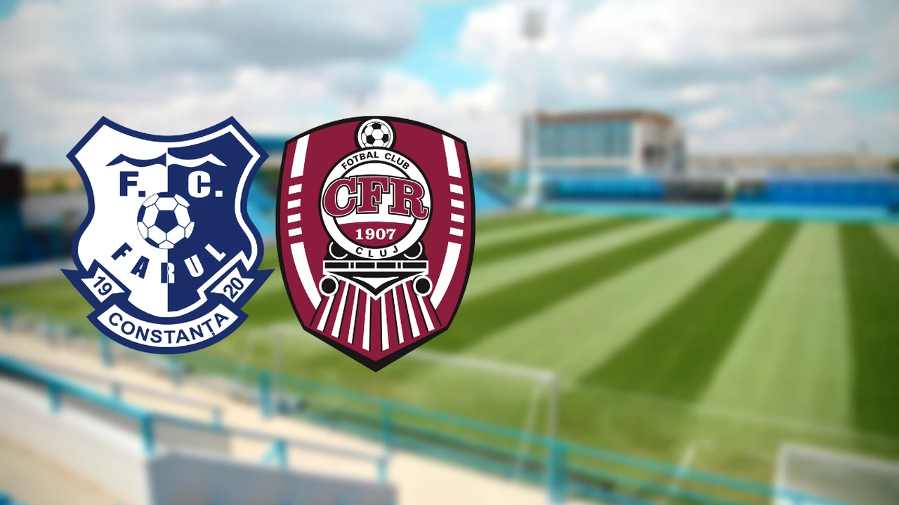 Farul Constanța – CFR Cluj 0-0! Hagi pune capăt seriei de 6 victorii consecutive a lui Dan Petrescu. FCSB se poate apropia la 5 puncte