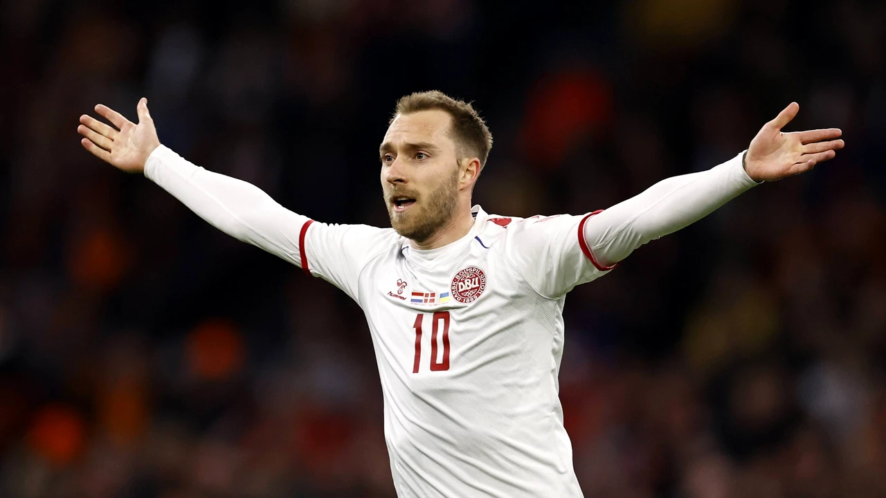 VIDEO Moment minunat în fotbal! Eriksen a marcat primul său gol la națională, după episodul care era să îl coste viața