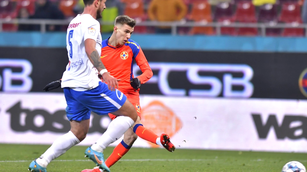 Octavian Popescu e lăudat și de rivali. Marius Șumudică i-a scos în evidență calitățile tânărului mijlocaș de la FCSB