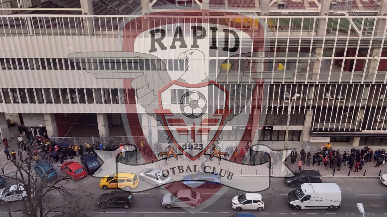 Stadionul Rapid, luat cu asalt pentru meciul inaugural. Imagini care îți dau fiori. Pasiunea nu are limite pentru giuleșteni