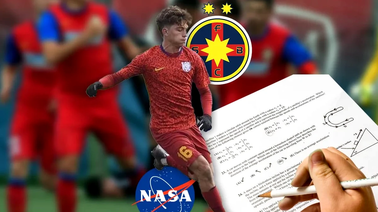 VIDEO REPORTAJ. Fotbalistul de la NASA. Mijlocașul de la FCSB, cu 10 la „mate”. „Fotbalul și matematica sunt pasiunile mele!”