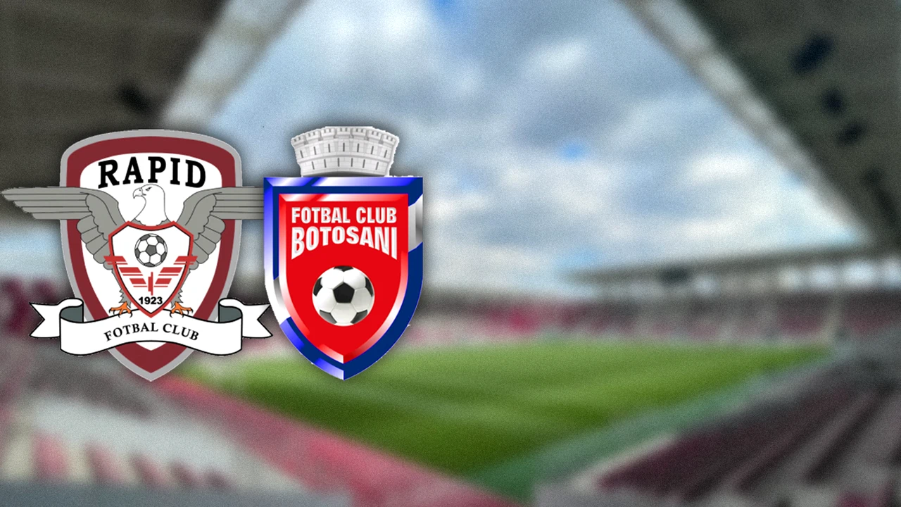 Rapid – FC Botoșani 3-0. Meci superb în Giulești! Elevii lui Mutu s-au distrat pe teren