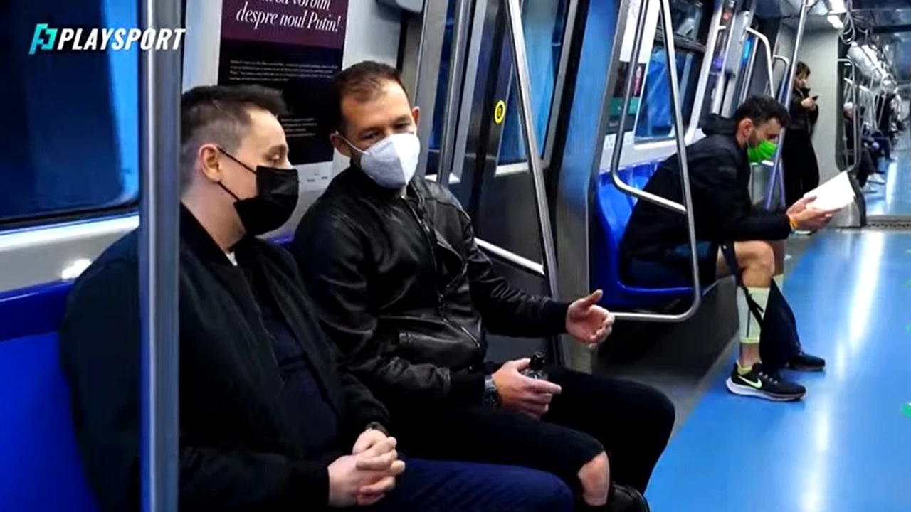 Atenție, se închid ușile! Playsport l-a „descoperit” pe Bogdan Lobonț în metroul bucureștean: „Hai să îți spun o experiență pe care am trăit-o”. VIDEO EXCLUSIV