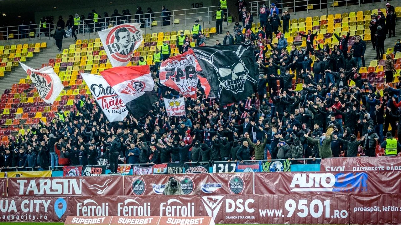 Mobilizare generală pentru forțele de ordine de la Arad. UTA-Rapid se dispută cu casa închisă