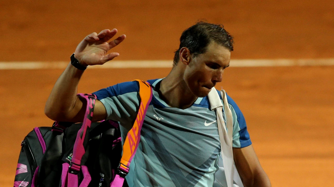 Rafael Nadal a explicat eliminarea de la Roma: „Am din nou dureri”