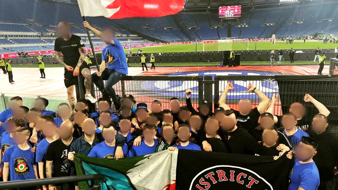 Ultrașii din PCH, prezenți în galeria lui Inter la finala Cupei Italiei! „Dinamo, Dinamo, Dinamo!” a răsunat pe Olimpico