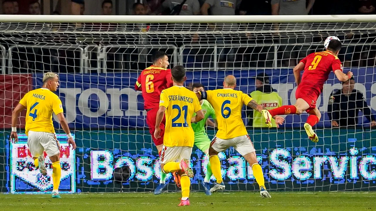 DOVADA FOTO. Vlad Chiricheș, căpitan al neputinței. Mugosa a devenit vedetă, în „dubla” cu România, la invitația fundașului naționalei