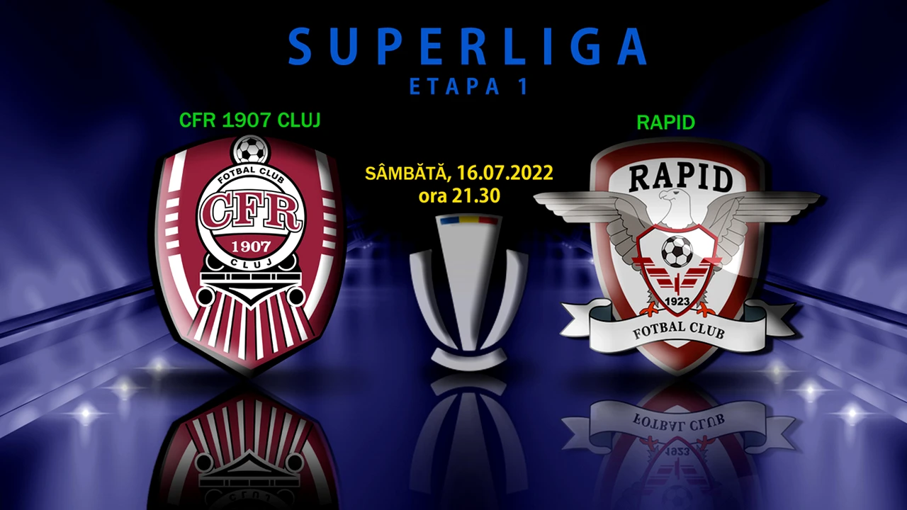 CFR Cluj – Rapid București 1-0. Final nebun în Gruia. VAR-ul a dat penalty pentru Rapid, în prelungiri, dar Albu a ratat