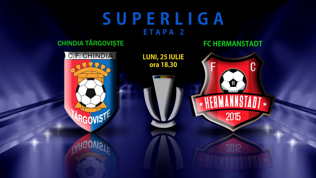 Chindia Târgoviște – Hermannstadt 1-1. După un început furibund de partidă, cele două formații s-au mulțumit cu un rezultat de egalitate