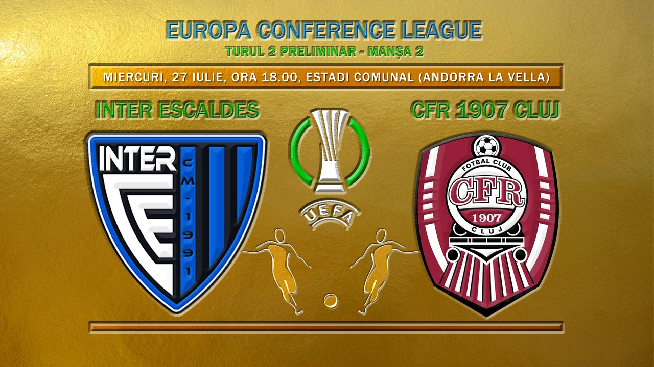 Inter D’Escaldes – CFR Cluj 1-1! Egal chinuit în Andorra, cu o echipă care a terminat în 9 jucători