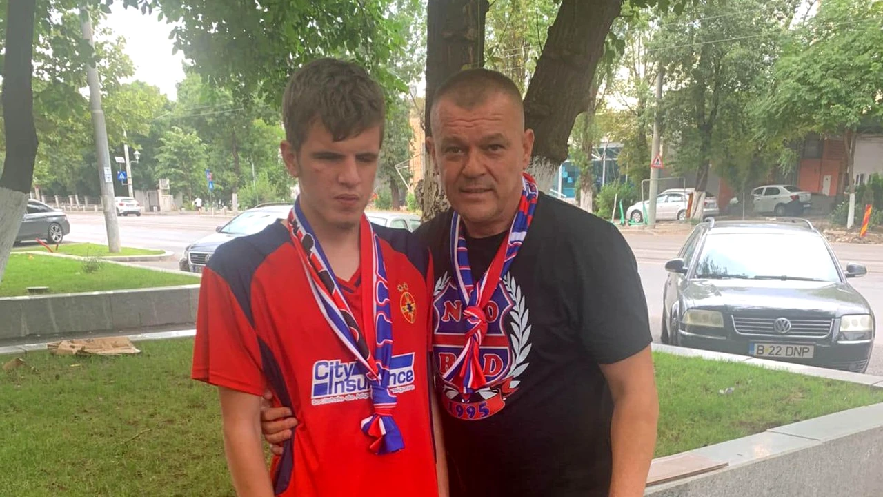 Un suporter nevăzător al FCSB vine singur la toate meciurile și acum va da lovitura de start la partida cu FC U Craiova 1948