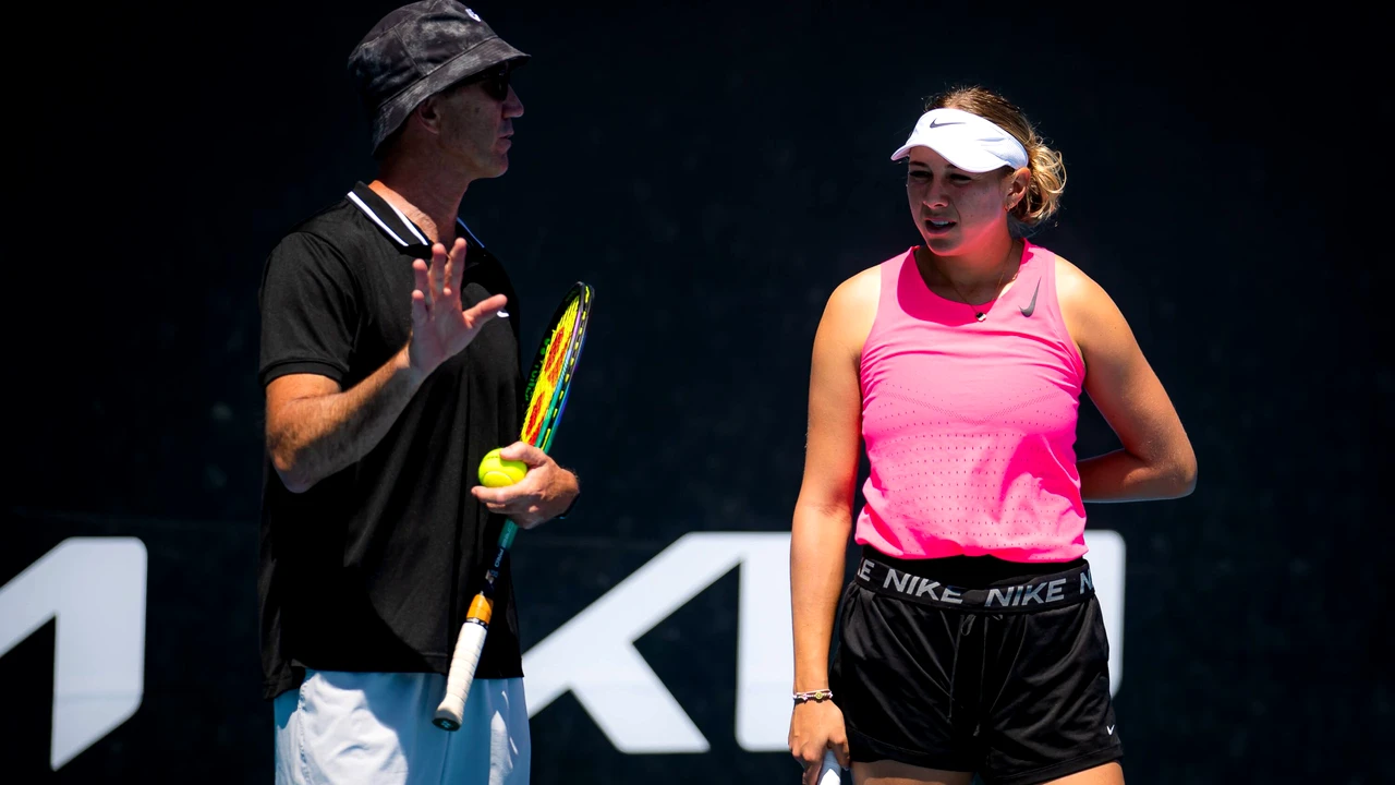 Darren Cahill o susține pe Amanda Anisimova înaintea duelului cu Simona Halep