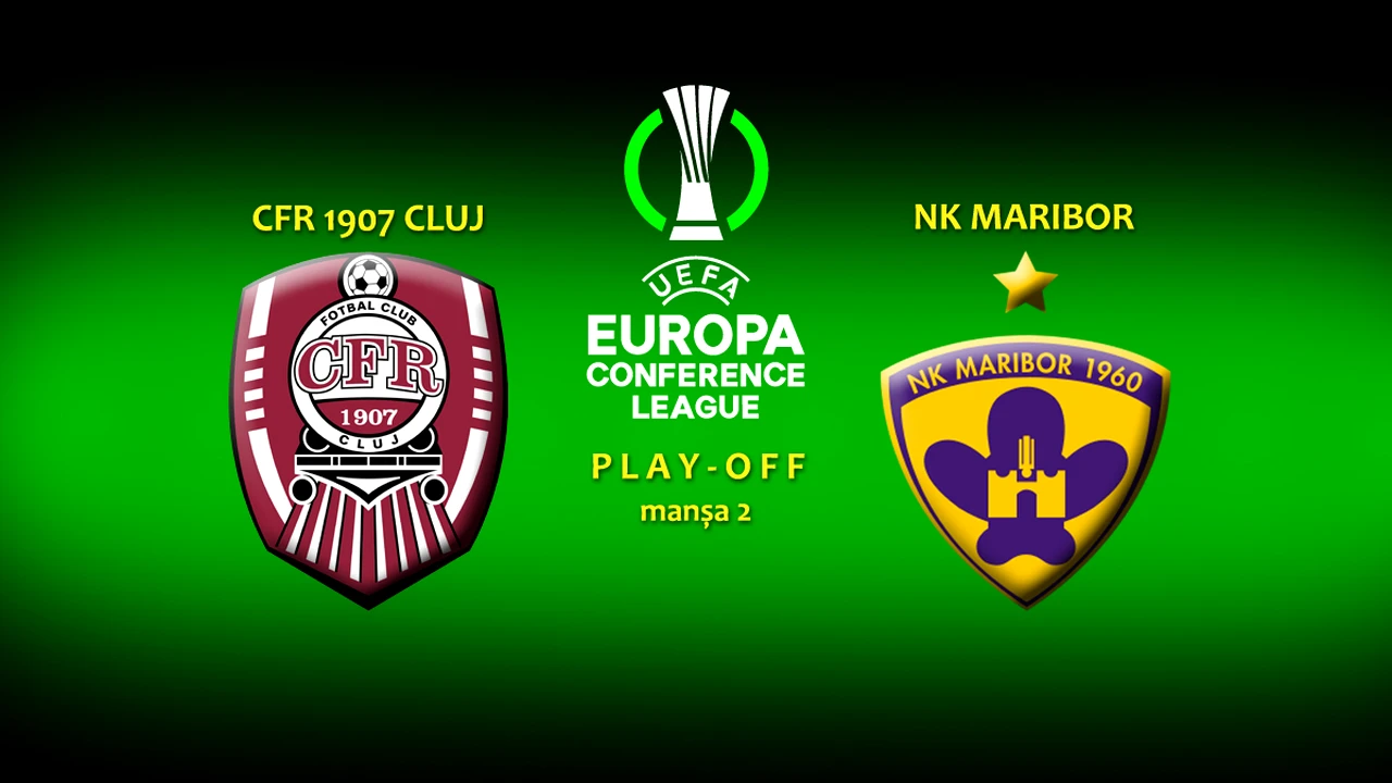 CFR Cluj – Maribor 1-0. Dan Petrescu, salvat de eurogolul marcat de Cvek în prelungiri. Campioana României, pentru al doilea sezon consecutiv în grupele Conference League