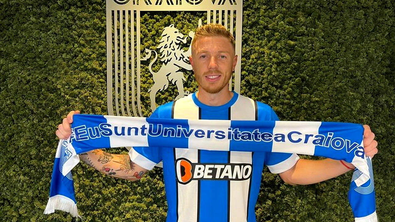 S-a oficializat primul transfer al Craiovei în „era Mirel Rădoi”. Bogdan Mitrea a fost prezentat oficial