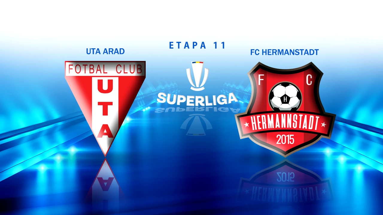 UTA – Hermannstadt: 1 – 2. Sibienii dau lovitura în minutele de prelungiri la Arad și rămân neînvinși în Superliga