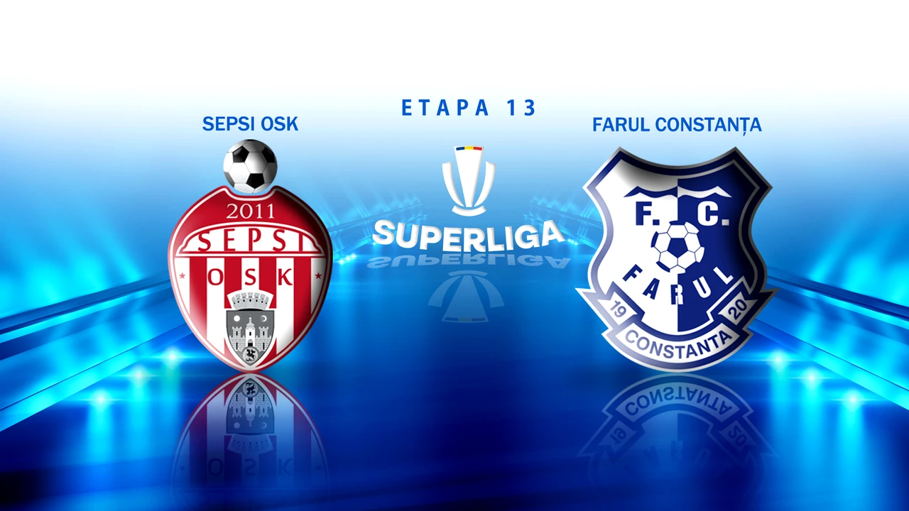 Sepsi Sf. Gheorghe – Farul Constanța 0 – 1. Echipa lui Gică Hagi câștigă și se desprinde în fruntea clasamentului