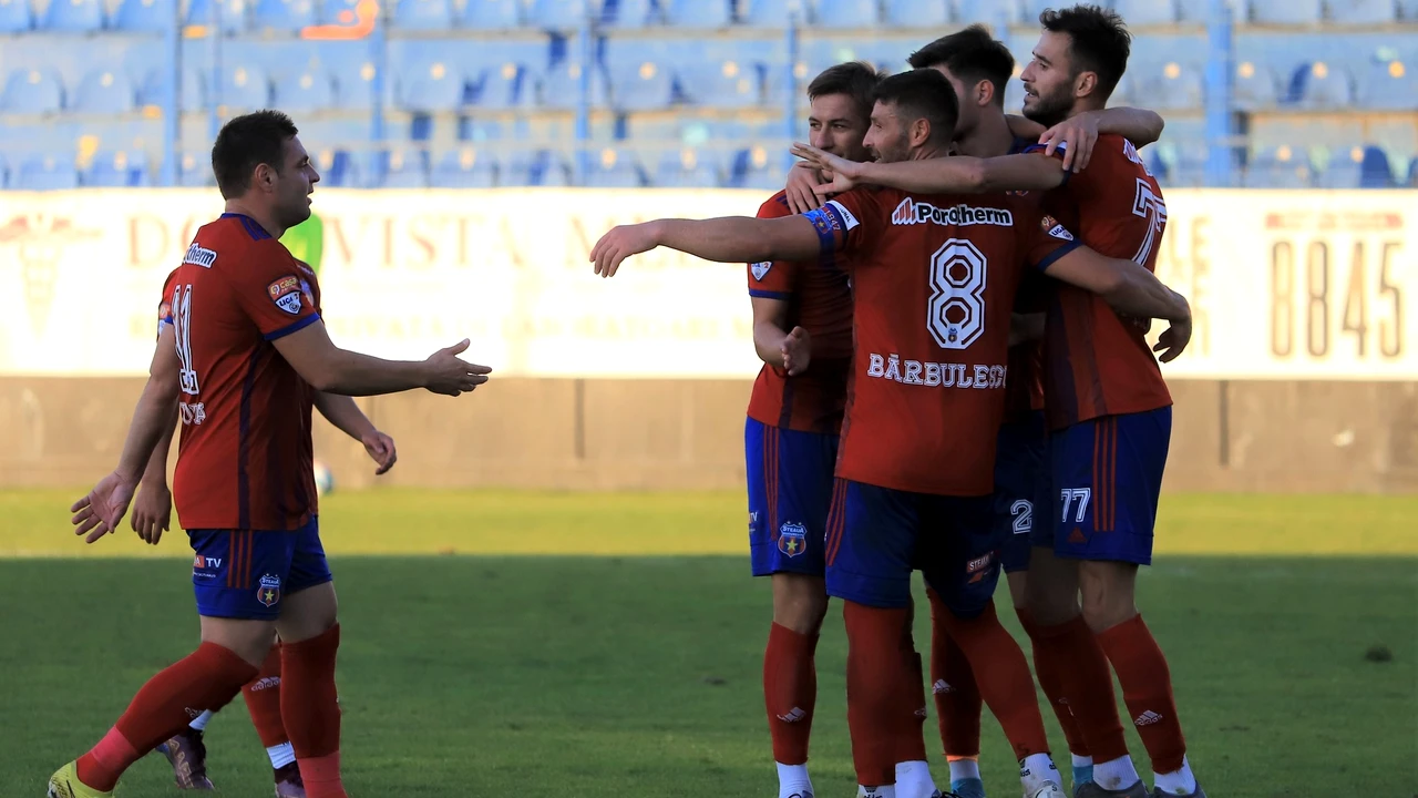 Steaua mărșăluiește spre vârful clasamentului. O nouă victorie reușită de elevii lui Daniel Oprița în campionat