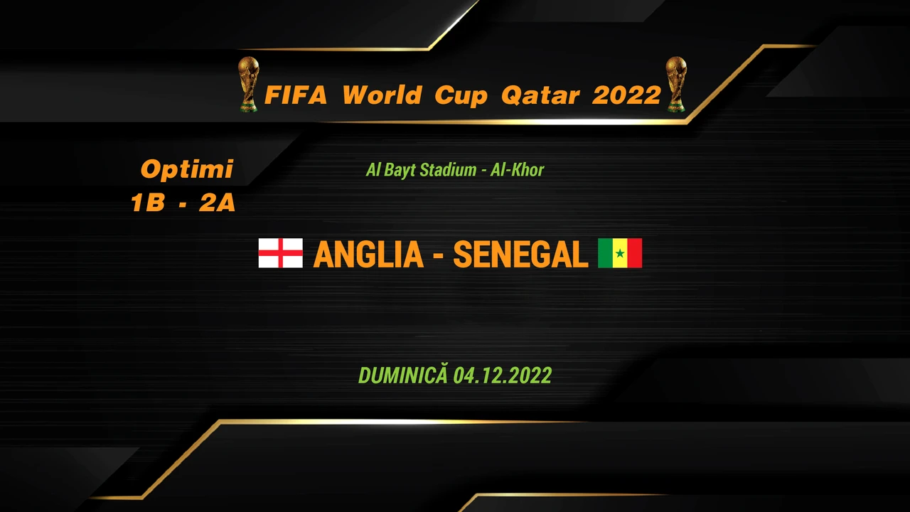 Anglia – Senegal 3-0. Englezii nu sunt de acord cu surpriza! Urmează „șocul”din sferturi, cu Franța