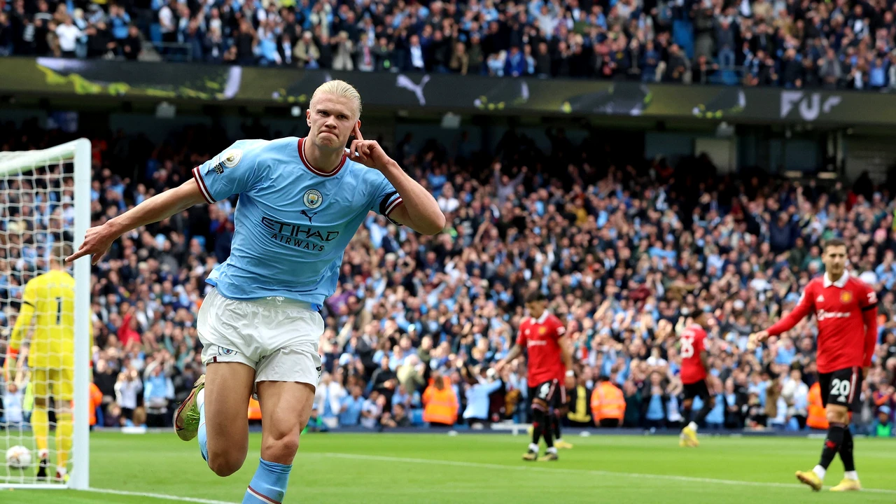 „Bestia” Erling Haaland nu și-a iertat tatăl. Norvegianul a avut nevoie de doar 14 meciuri pentru a-și depăși părintele