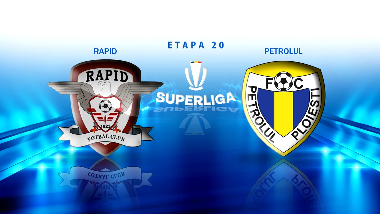 Rapid – Petrolul Ploiești 3-1. Giuleștenii se impun și revin pe podiumul Superligii! Meci senzațional pe Arena Națională
