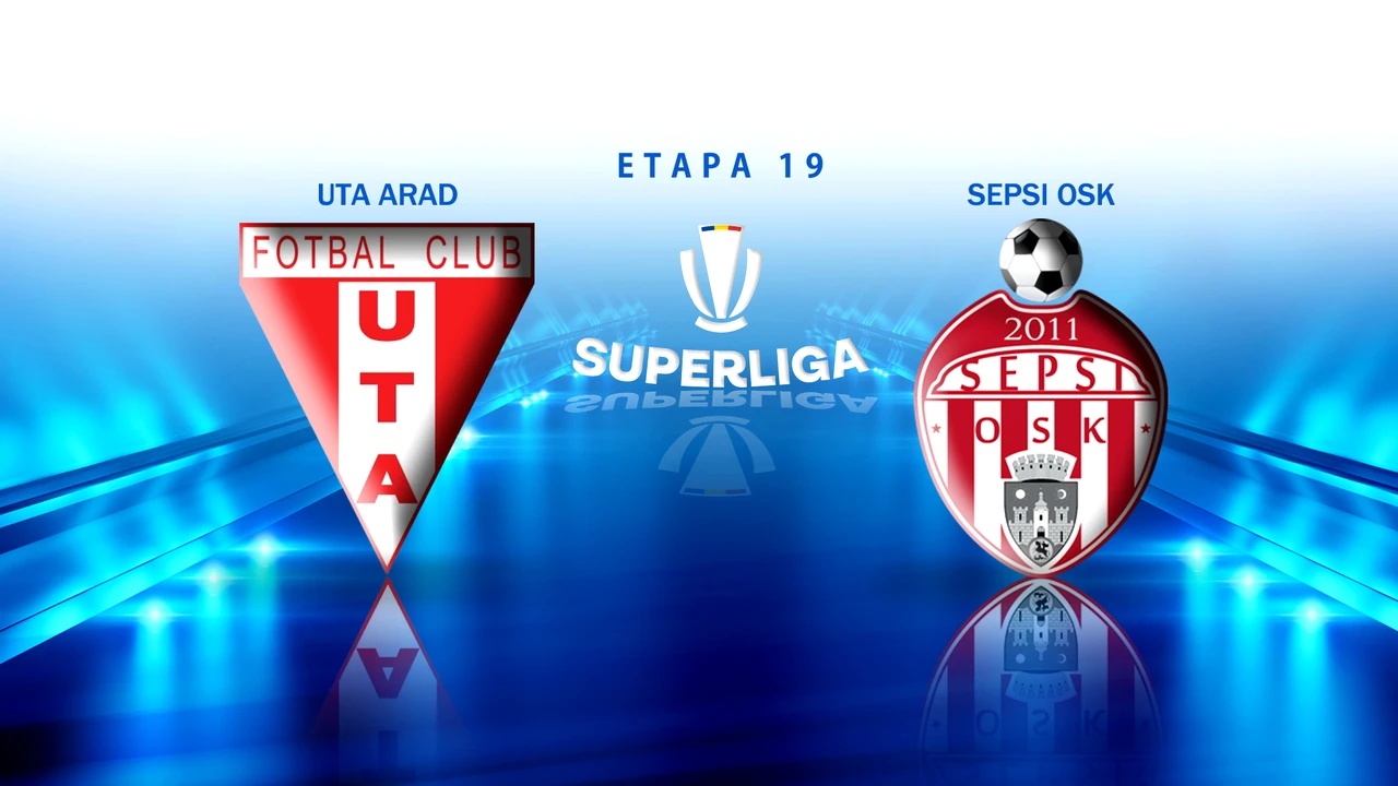 UTA Arad – Sepsi Sf. Gheorghe 1 – 4. Victorie spectaculoasă pentru trupa lui Bergodi, care urcă pe loc de play-off